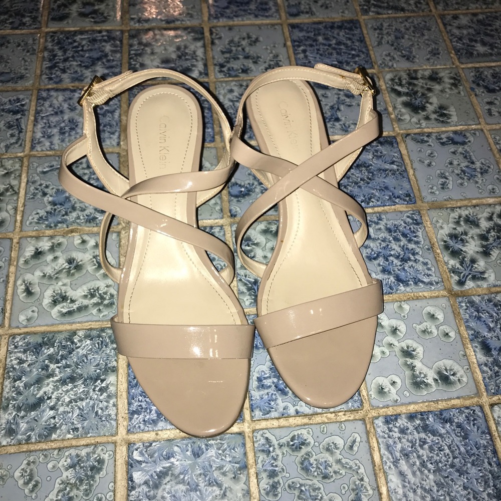 Nude Calvin Klein heels